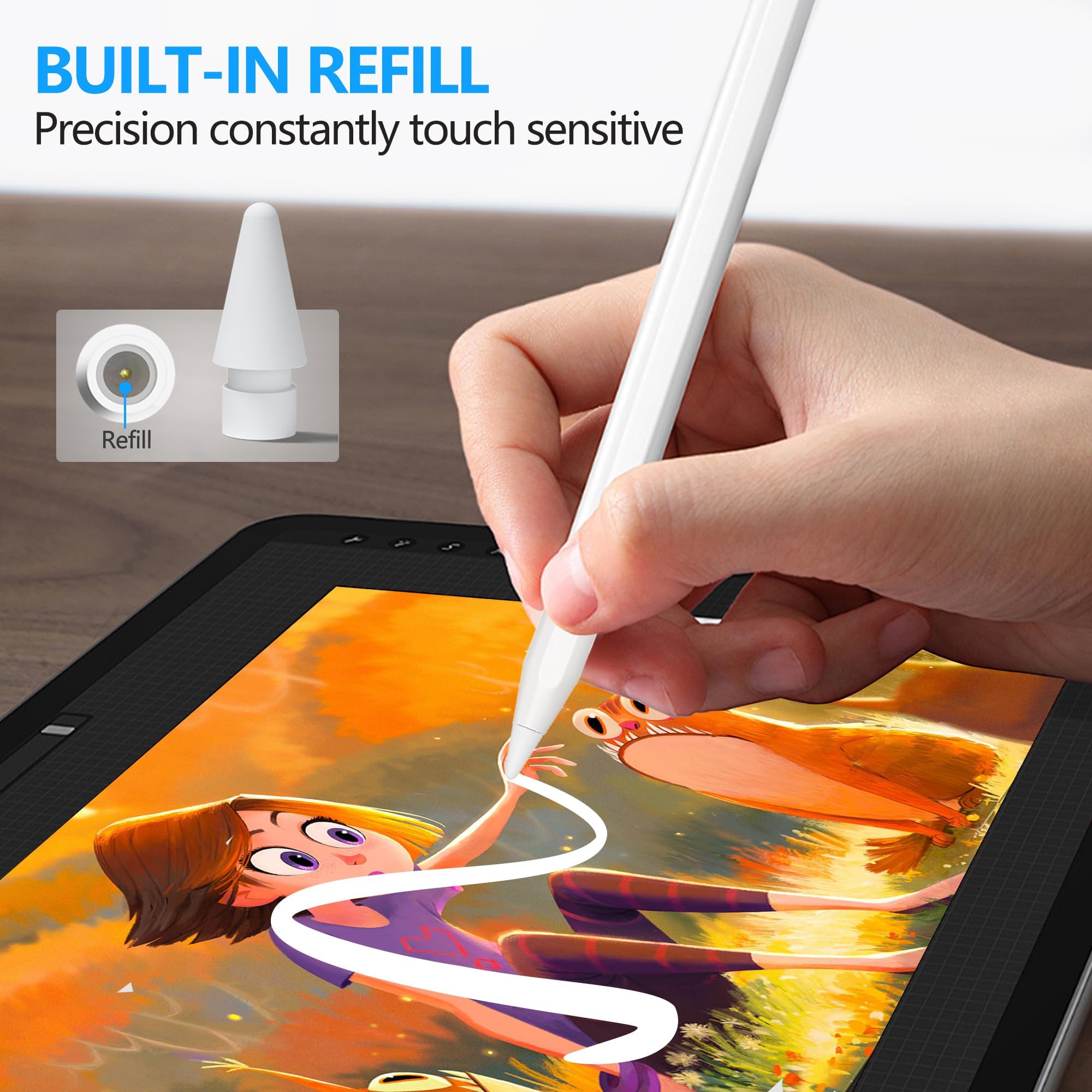 Amazon | 4個Apple用鉛筆チップApple Pencil 1/2/Pro世代用,高感度