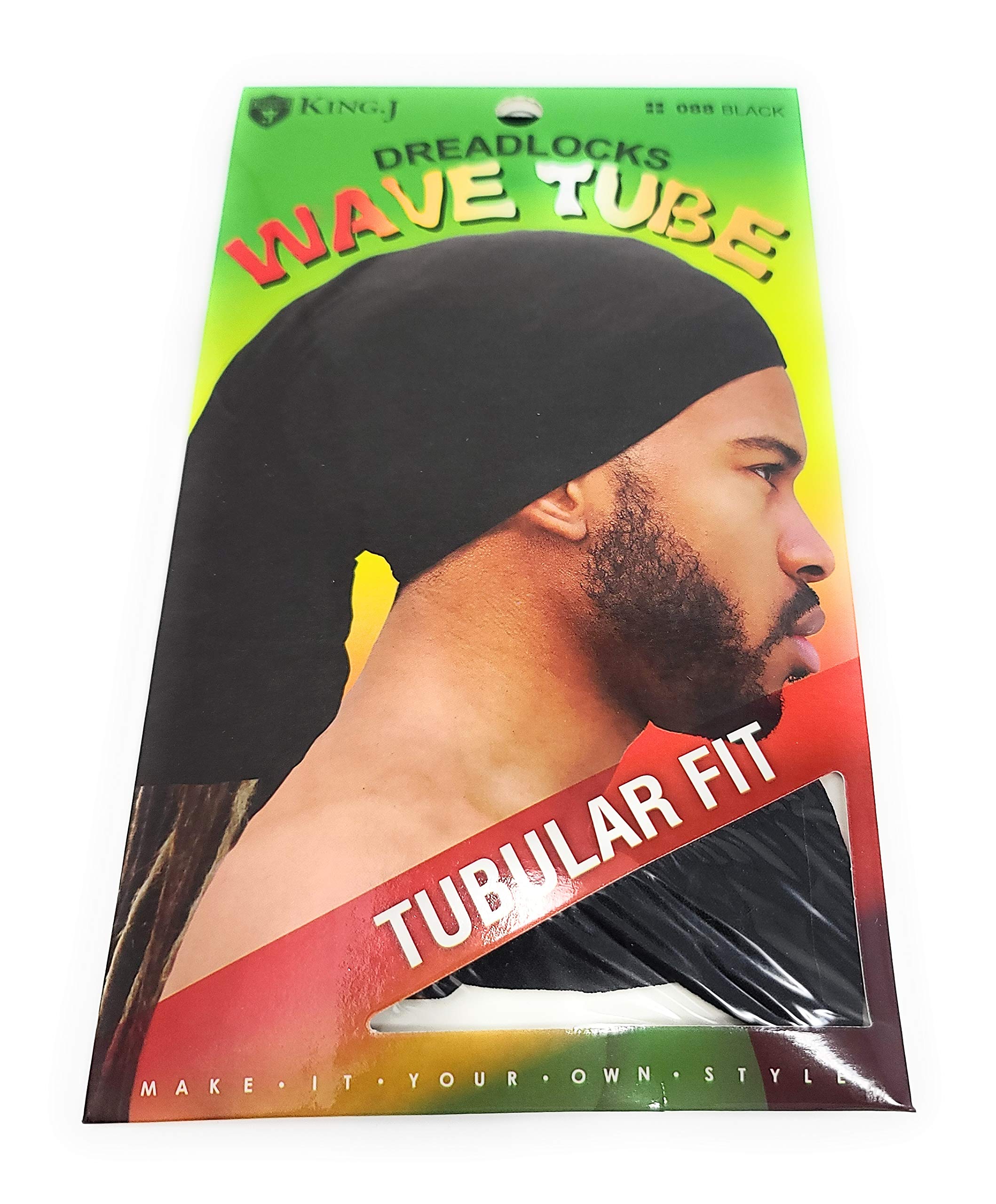 King J Dreadlocks Wave Tube Tubular Fit - Black
