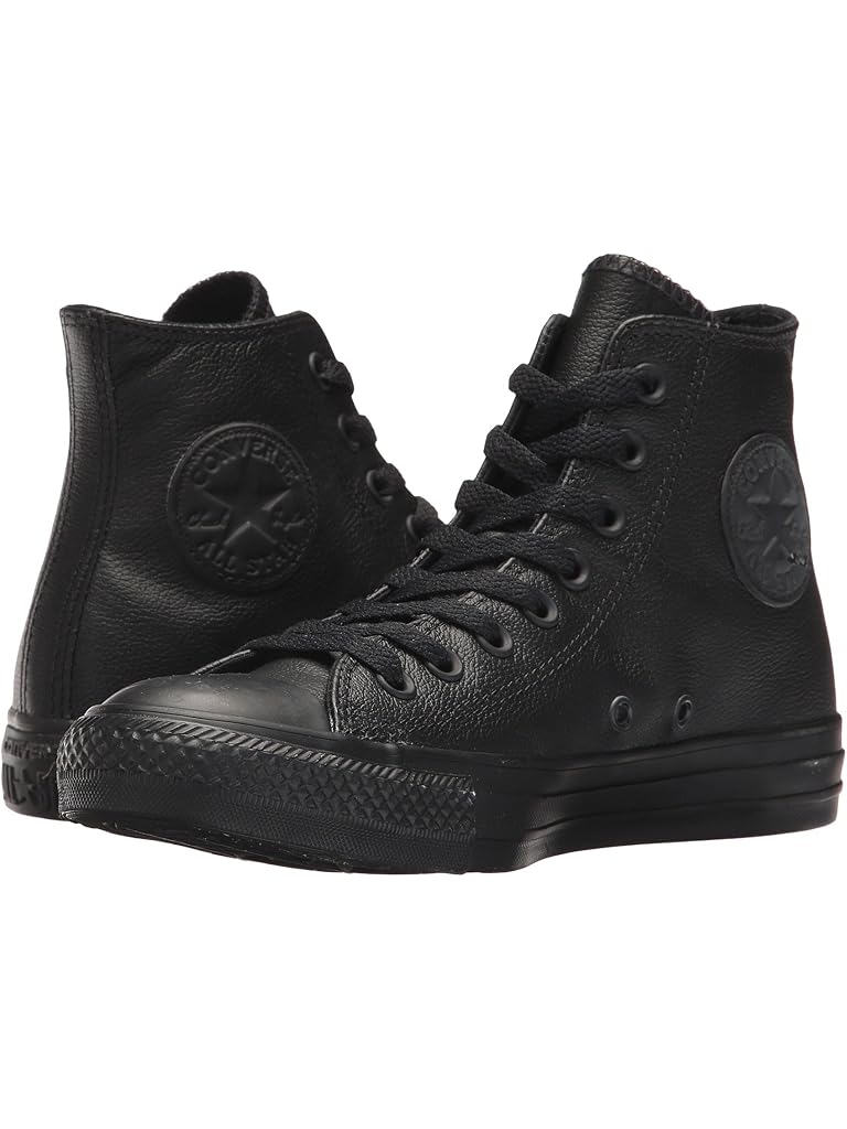 Black Converse Chuck Taylor All Star Leather High Top Sneaker