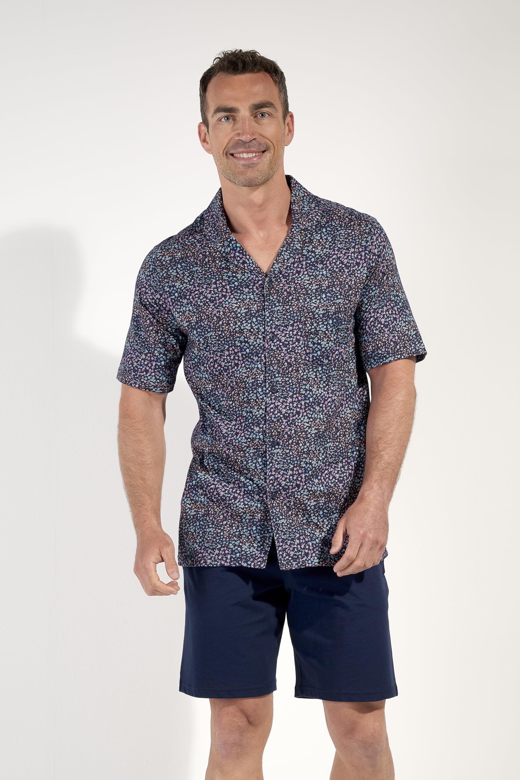 HOM Herren Pyjama Kurzer Vineyard Pajama Set (1er Pack)
