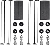 BFXM Universal Radiator Fan Mounting Kit for 7-16" Cooling Fans & Transmission Coolers - Easy No-Drill Zip Ties Clips