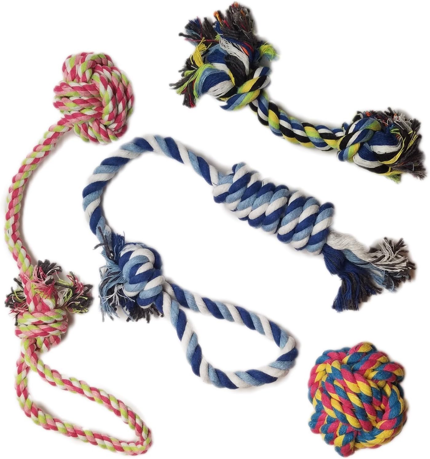Pet Supplies Keistore 4 Piece Puppy Dog Pet Rope Toys Gift Set