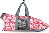 Vista 4 de Bolsa de retención para uñas de gato Cinf para limpieza y aseo sin arañazos ni mordiscos para baño, recorte de uñas, inyección y examen (Flor, M)