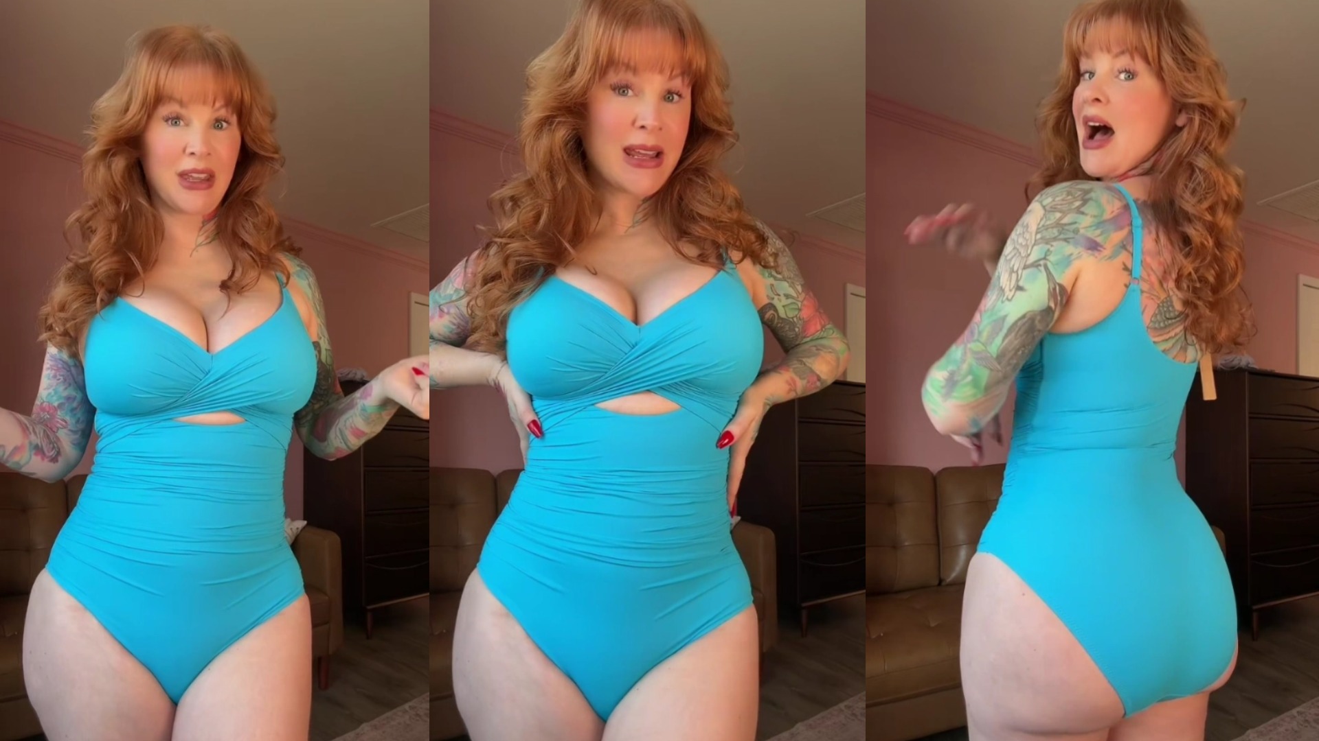Shapellx | Swim | Shapellx Women Swimsuit Tummy Control Push Up Slimming With Builtin Bra V Neck - View #9