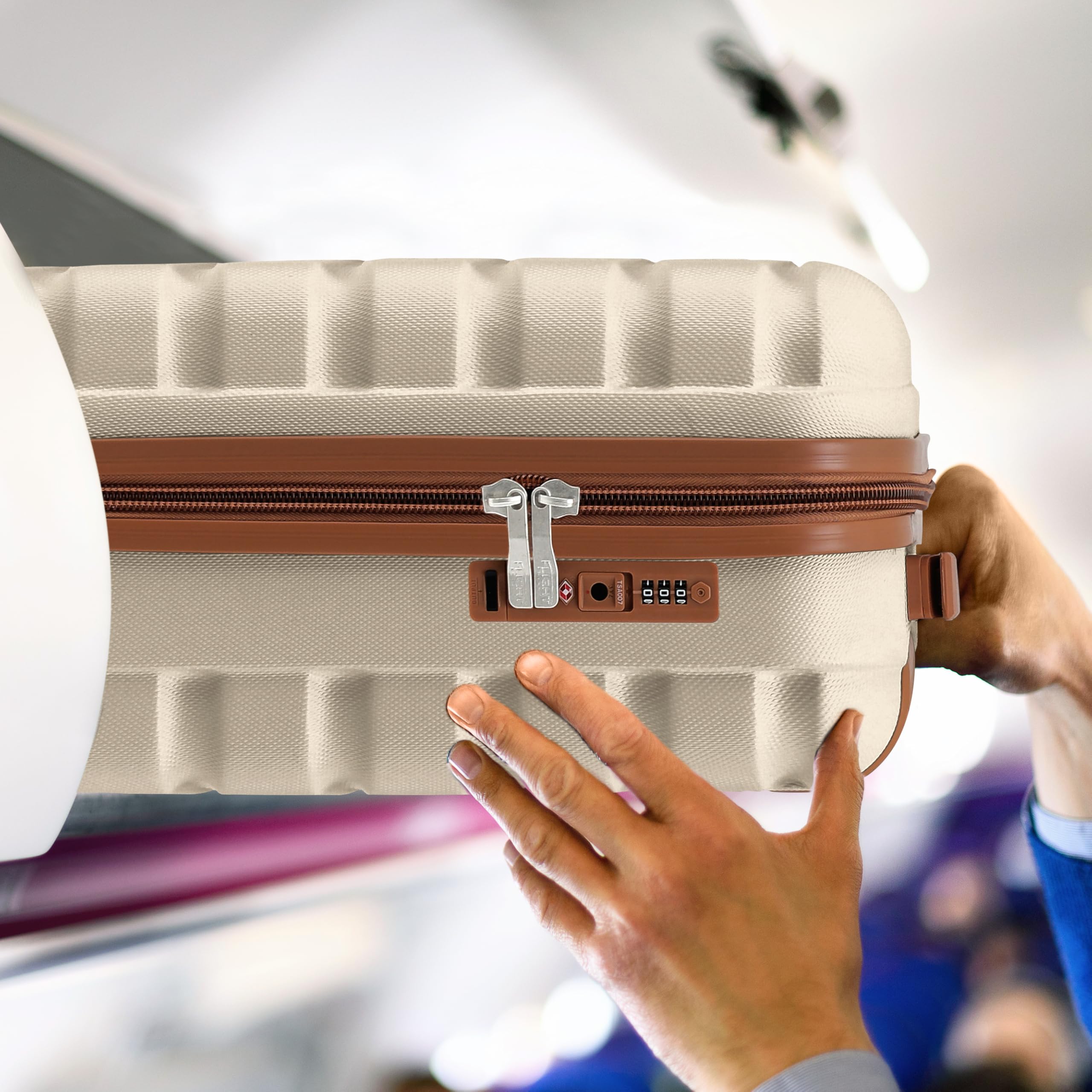 Flight Knight Bagage Cabine Leger a 4 Roues en ABS Approuve par Plus De 60 Compagnies Aeriennes, Dont Jet2, easyJet et Ryanair (Priority) 55x40x20cm - 5