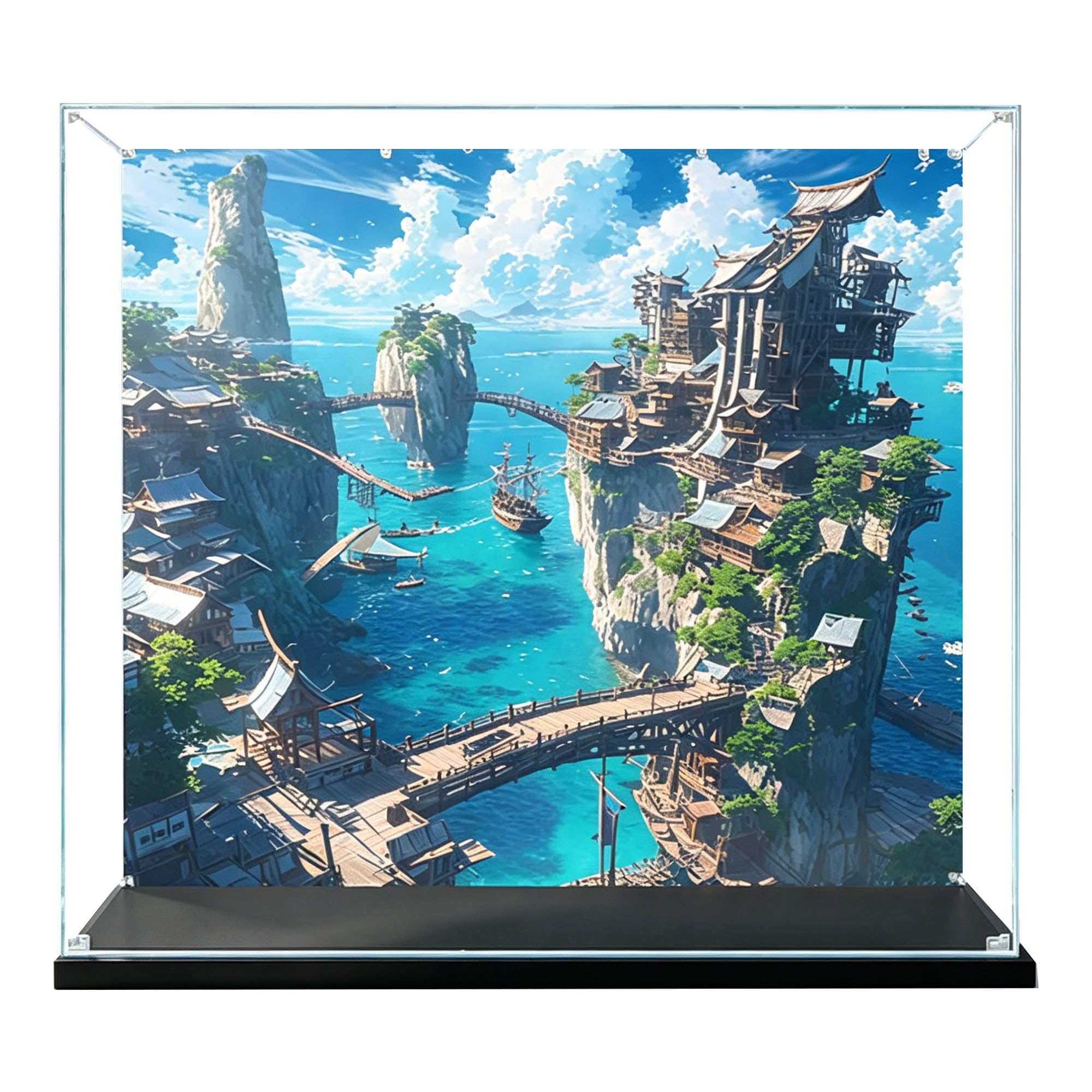 Acrylic Display Case for Le-go 10365 Model (Back spray D)