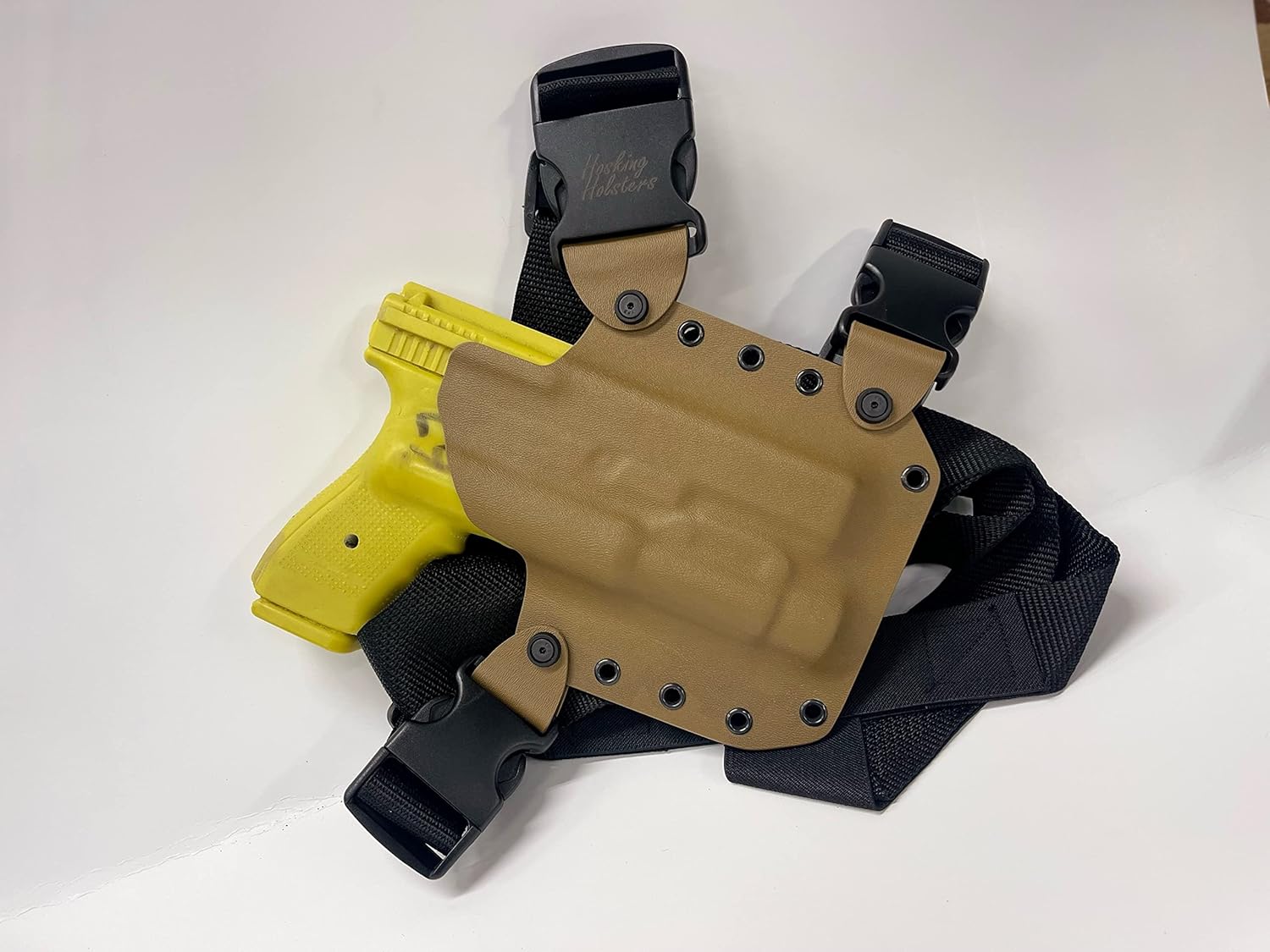 Hosking Chest Holster for Glock Models with TLR1 Light MAS Coyote Brown