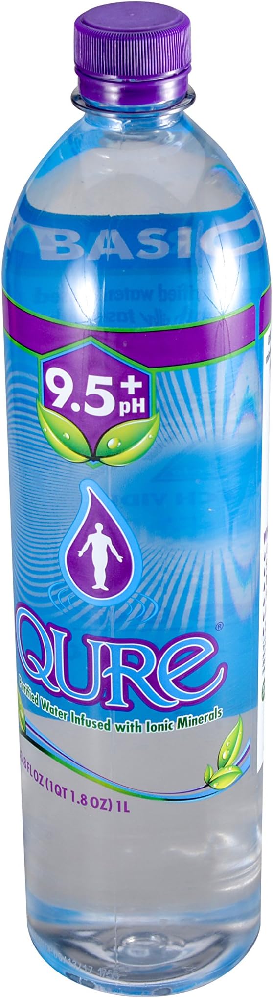 QURE Water with Ionic Minerals, 33.8 FZ