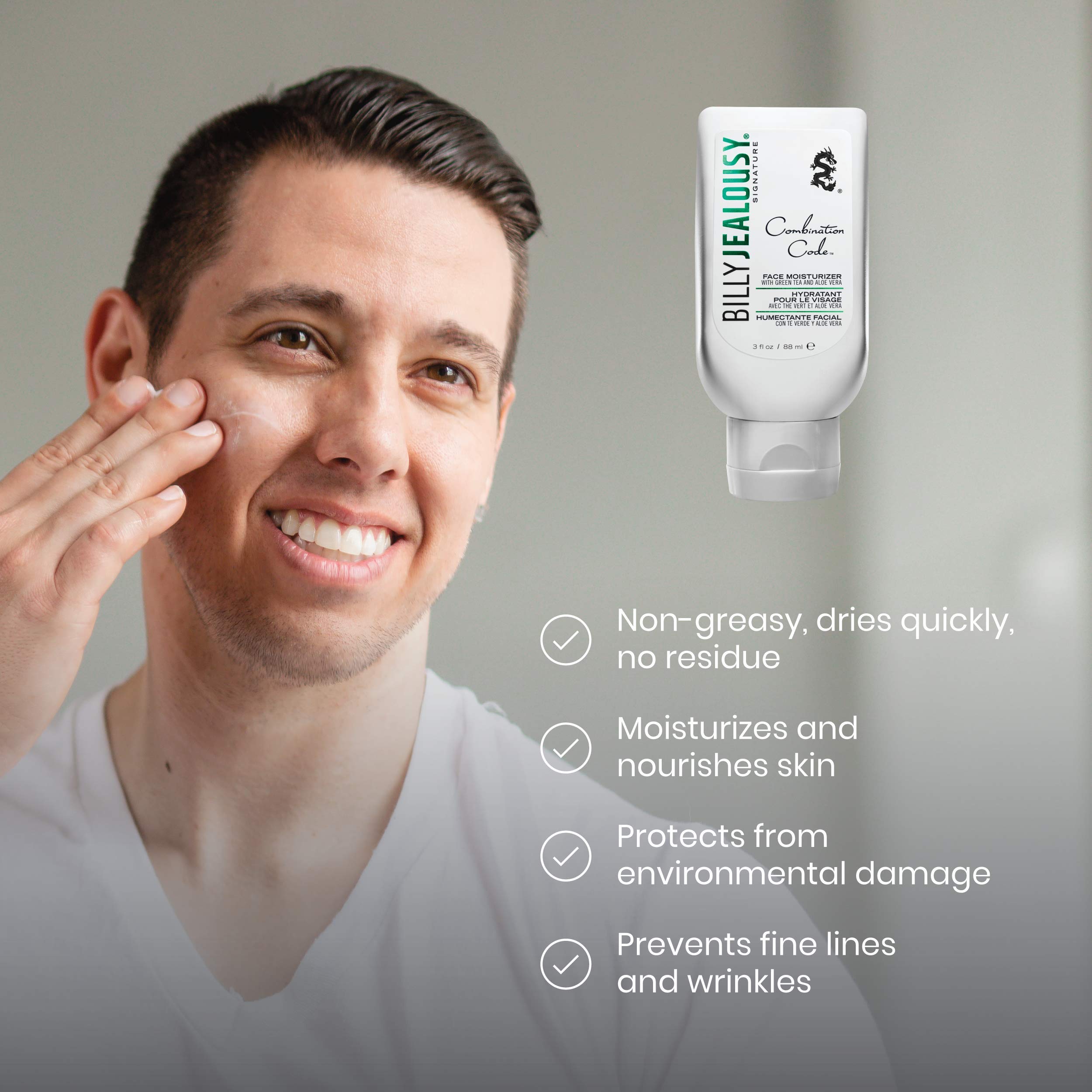 Billy Jealousy Combination Code Face Moisturizer, 3 Fl Oz