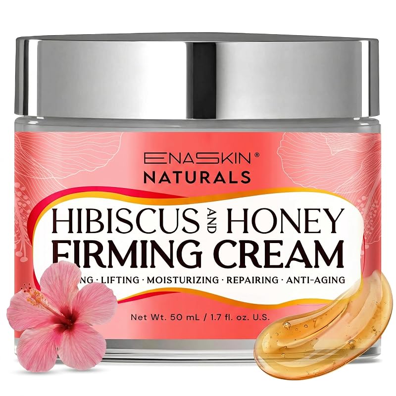 Creme para pescoço, rosto e colo Enaskin Naturals com hibisco e mel – 50 mL