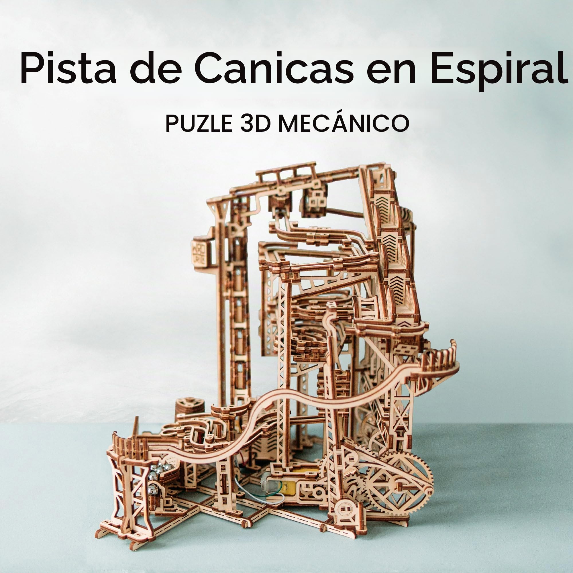 Wood Trick Spiral Marble Run Puzzle 3D Madera para Adultos para Construir