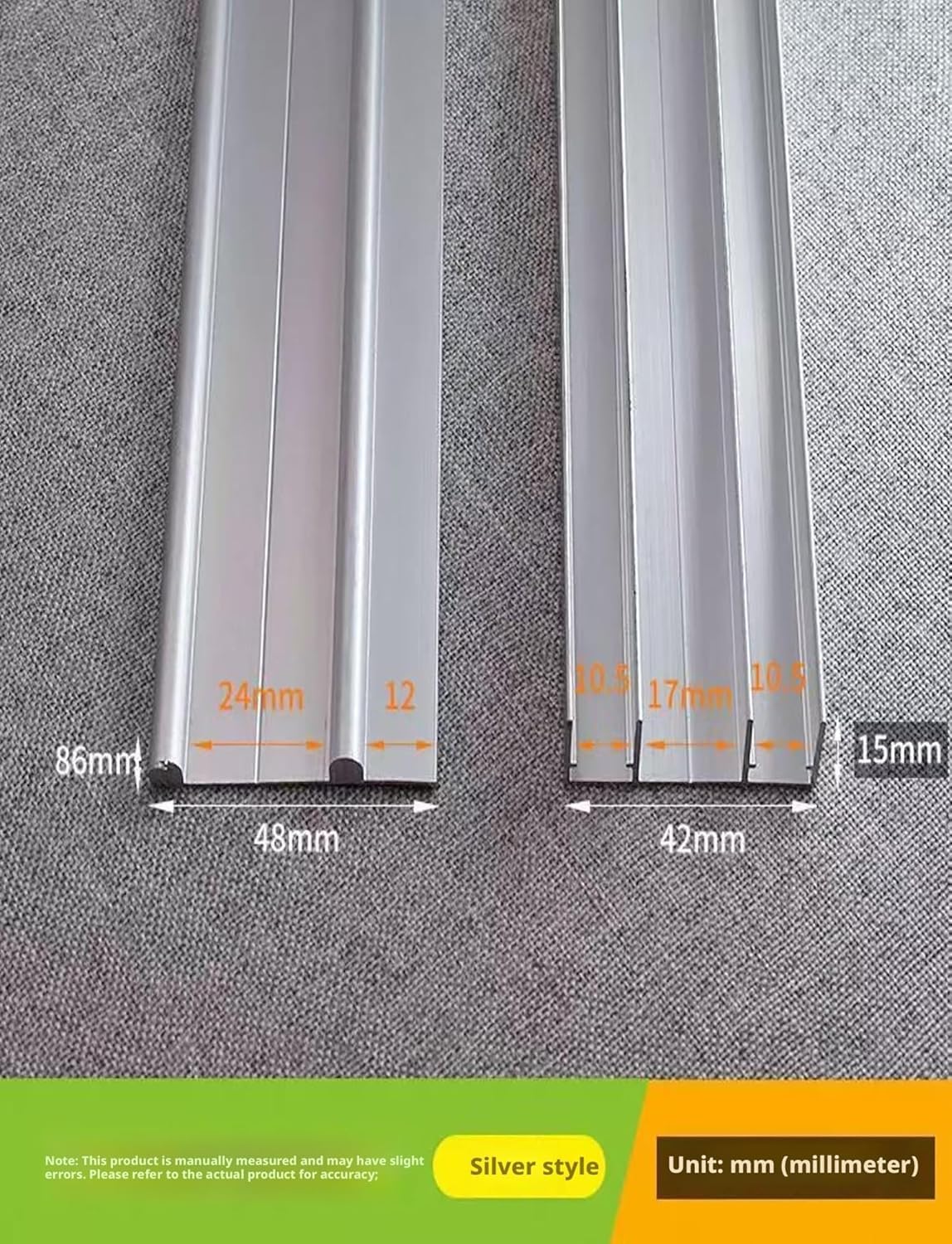 Juego de rieles para puerta corredera, polea suave y silenciosa para una fácil instalación, ideal para armarios y puertas de partición