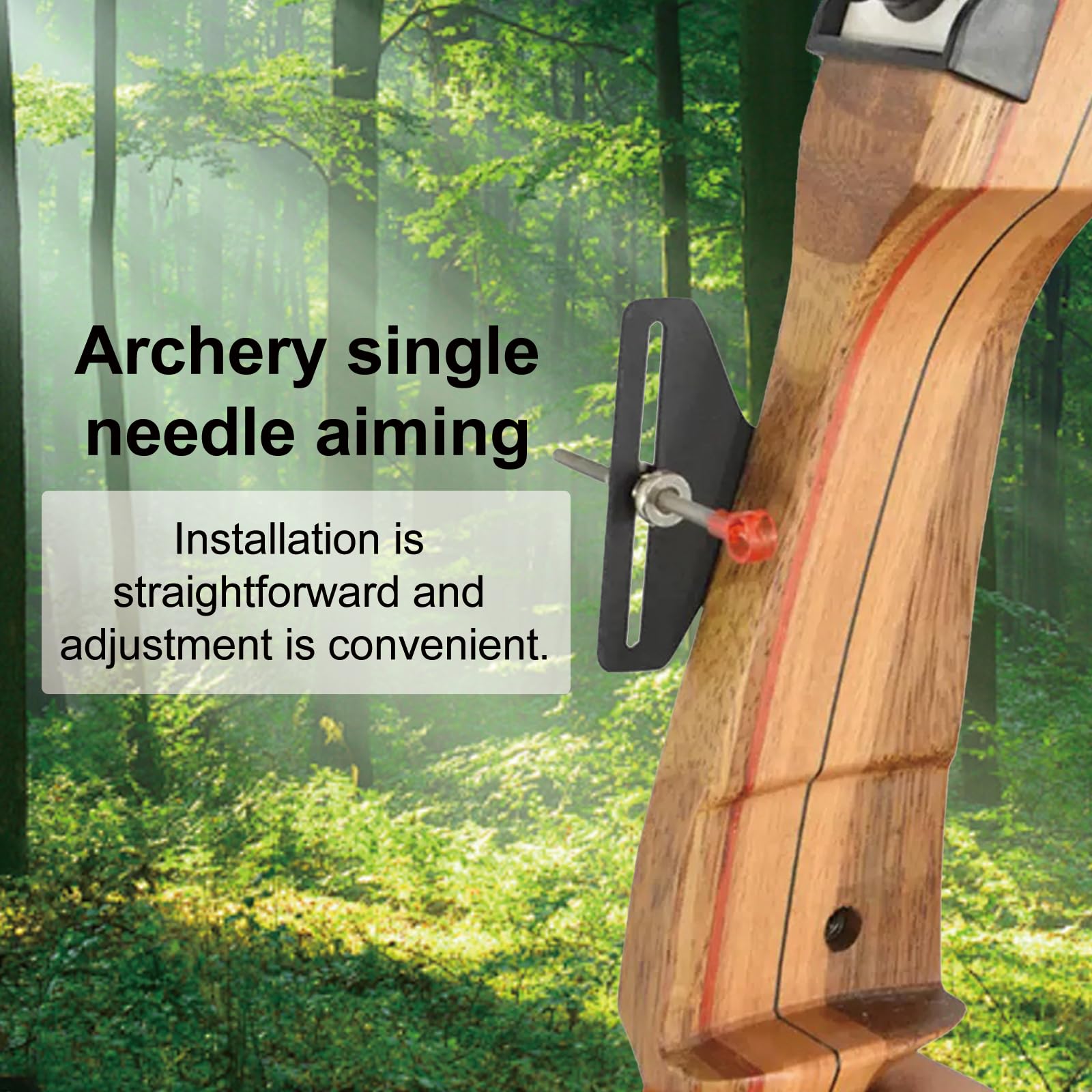 Tiro con l'arco Sight regolabile Single Pin Sight