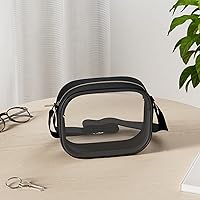 Vista 145 de KETIEE Bolso cruzado transparente, aprobado para estadios, para conciertos, eventos deportivos, festivales