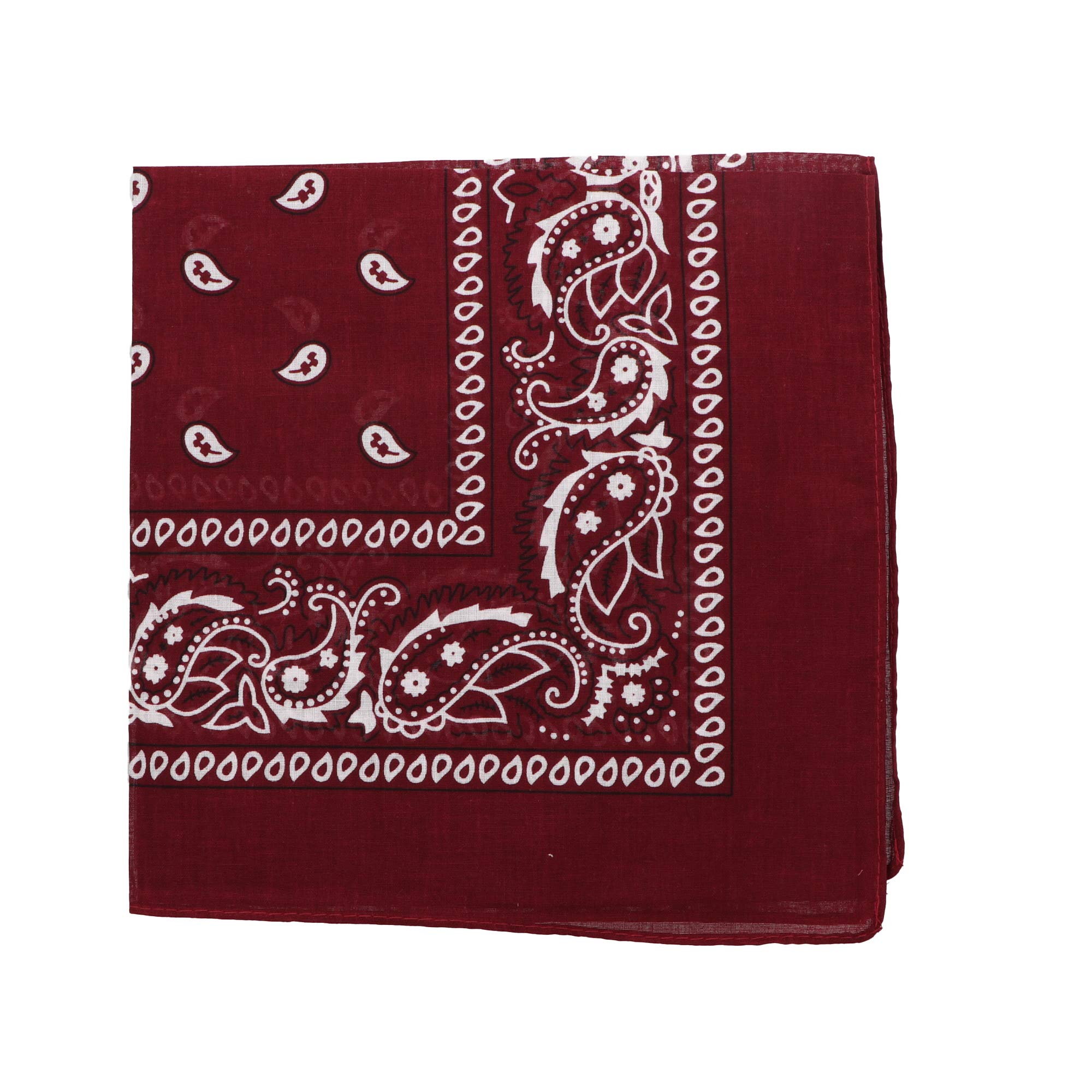 22 Inch Cotton Paisley Bandana