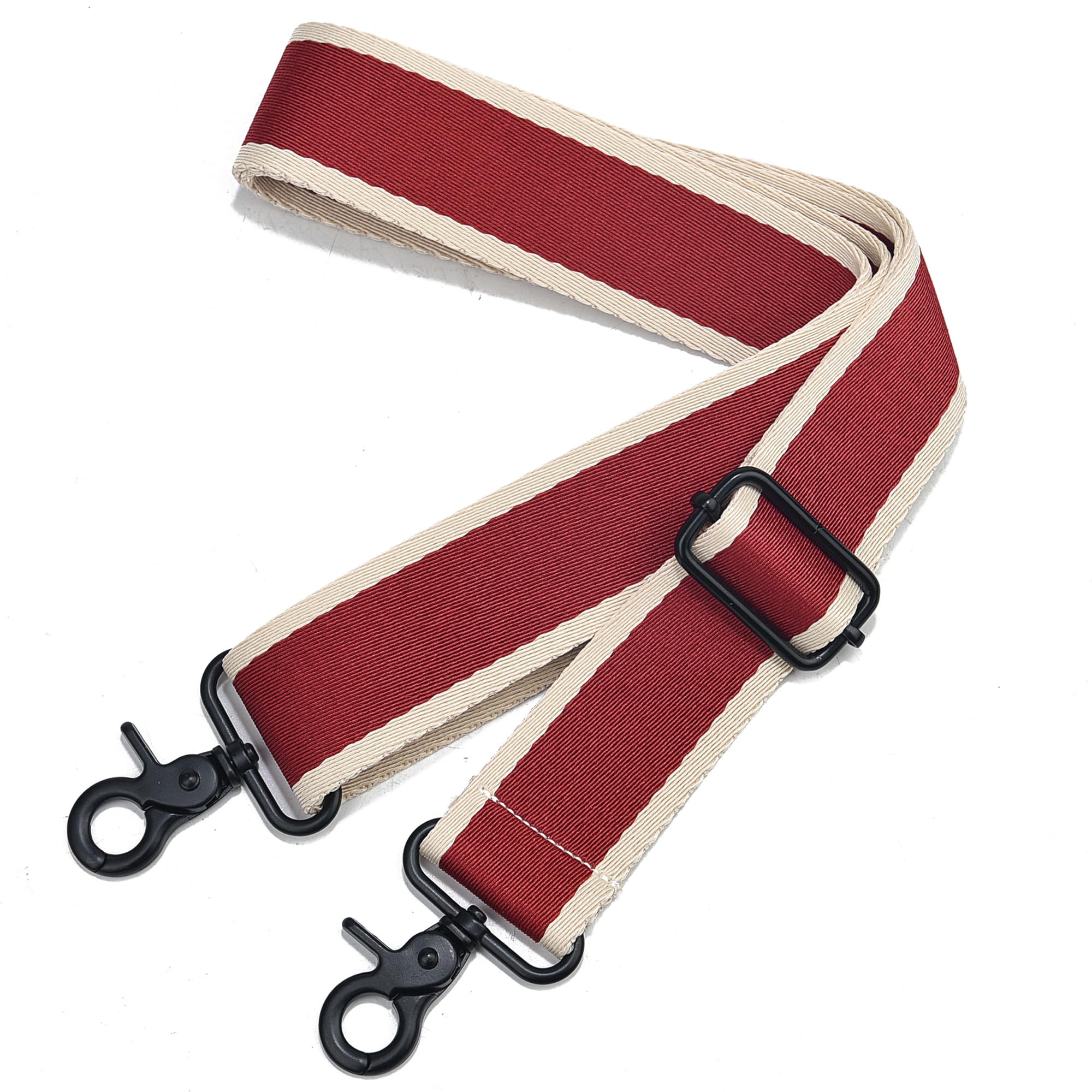 Wide Purse Strap Adjustable Replacement Crossbody Bag Strap Silver Hardware Shoulder Straps