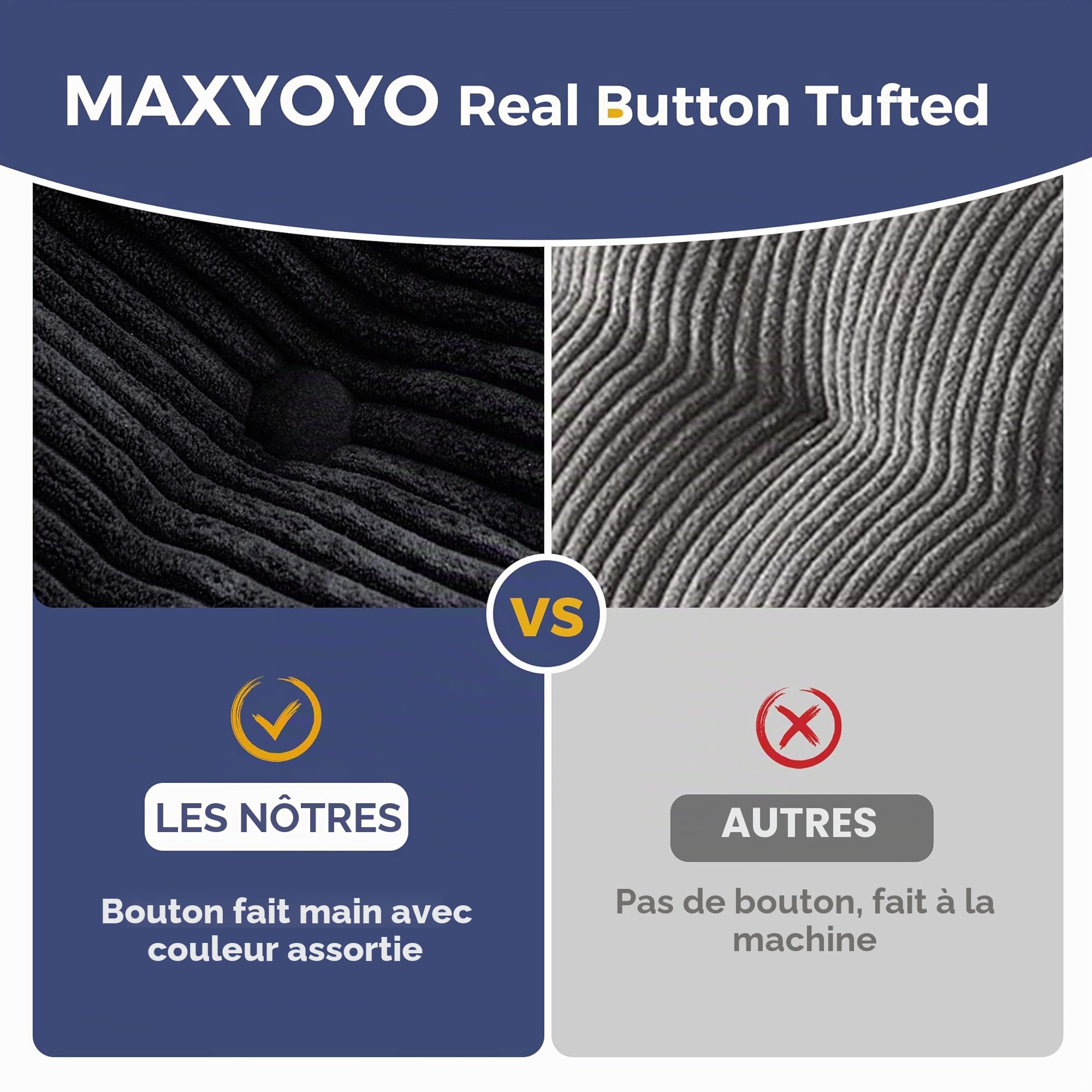 MAXYOYO Canapé-Lit de 190 cm de Large avec Coussin, 2 en 1, Pliable, en Velours, 3 Places, avec Fonction Sommeil, Surface de Couchage 101 x 196 cm, pour Salon, Chambre à Coucher, Salon