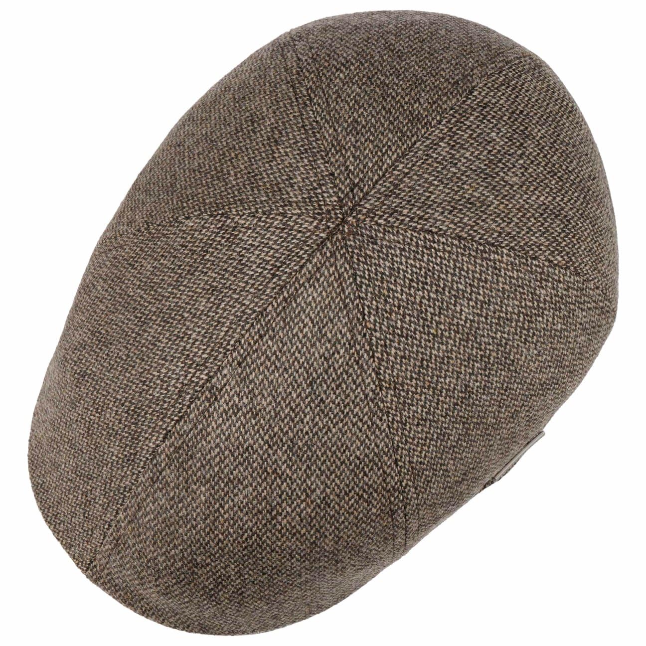 Stetson Texas Schirmmütze Flatcap Fischgrat Made in EU Herren Herbst