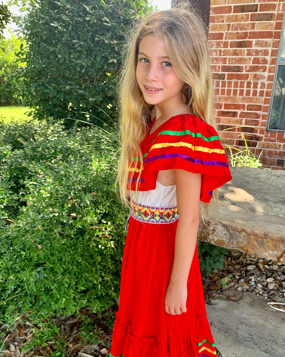 Amazon.com: Traditional Mexican Dress for Girls Tie Waist  display picture 3