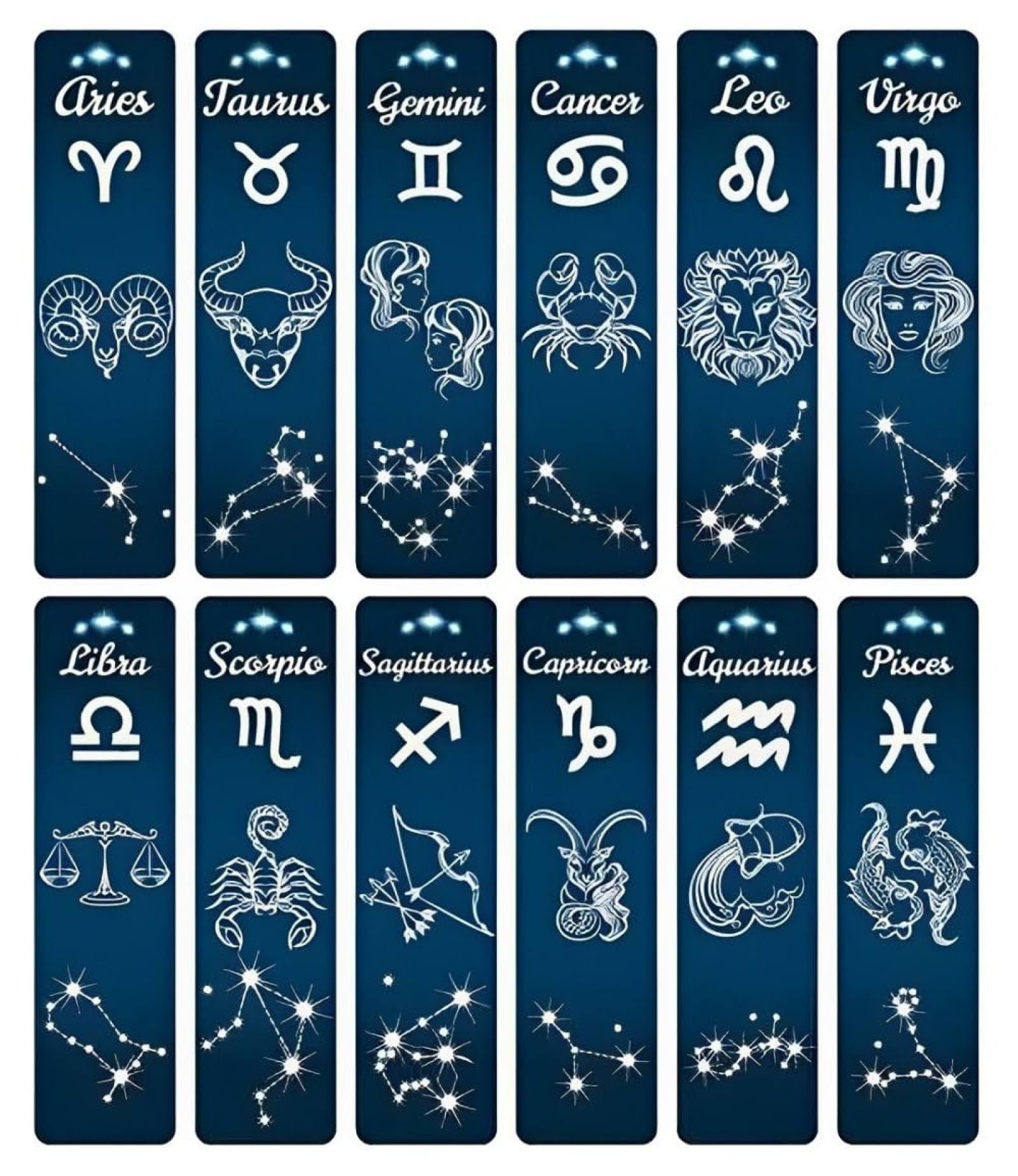 Orecchini A Lobo 12 Costellazioni – Cristallo Arcobaleno Dorato – Gioielli Astrologia Per Donna
