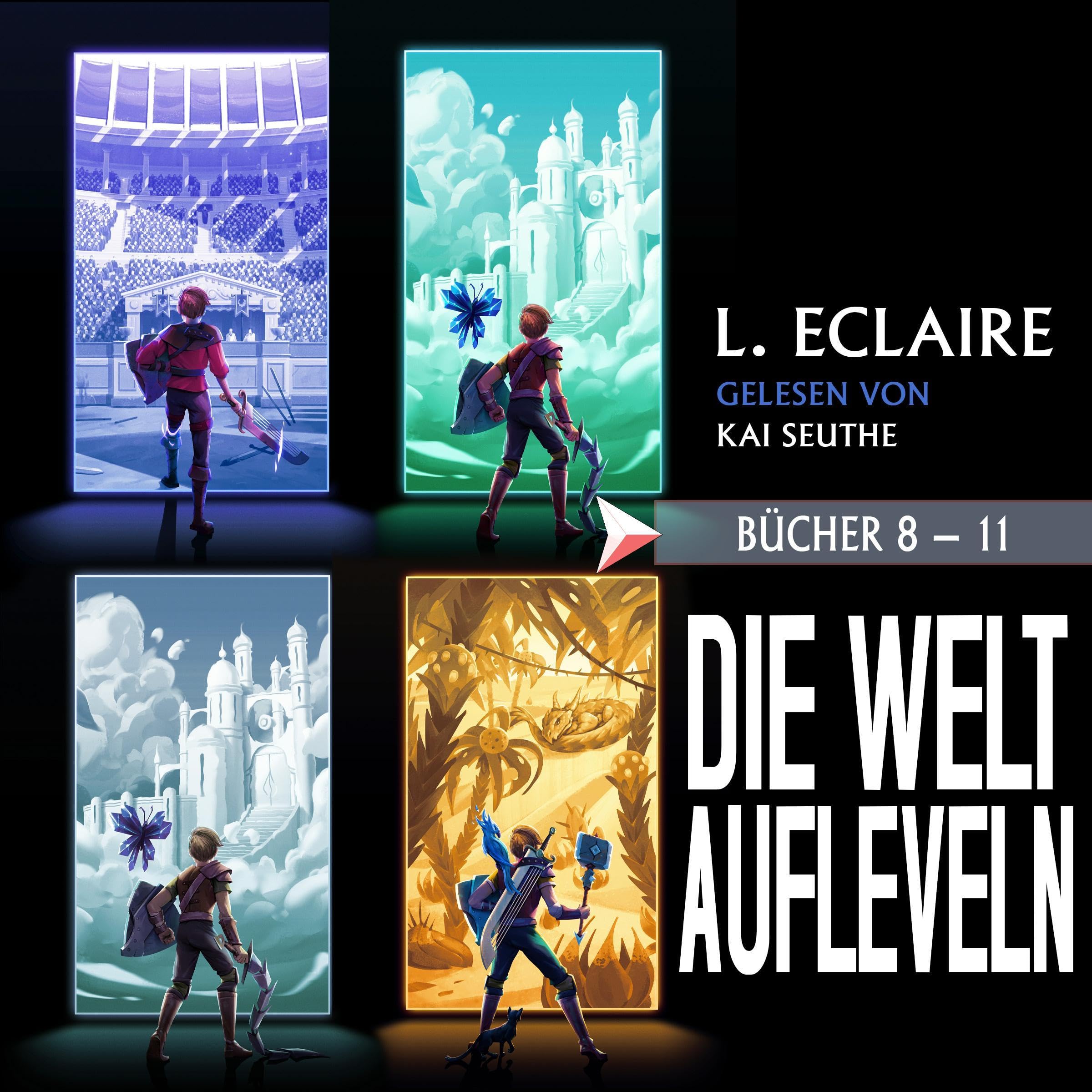 Die Welt aufleveln 8-11: Epic LitRPG Boxset