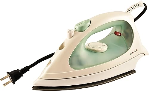 Saachi SA-1210 Easy Glide - Plancha de vapor variable antiadherente con niebla de pulverización y sobretensión de vapor. Certificado UL