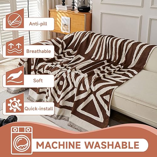 Vista 259 de VClife - Funda para sofá de 2 plazas o modular, de felpilla, antideslizante, lavable, apta para perros, protectora, caqui, 71 x 118 pulgadas 0 0