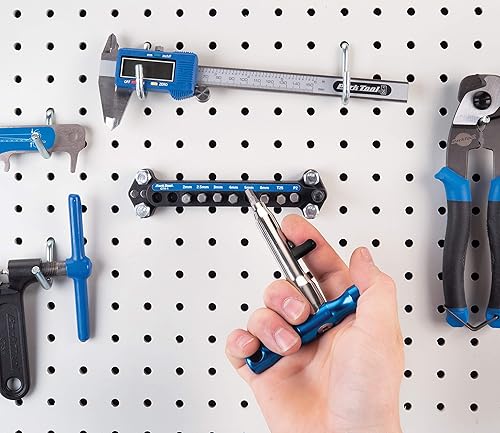 Miniatura 6 de Park Tool, One Size QTH-1 - Juego de destornilladores de broca de cambio rápido, azulplateado