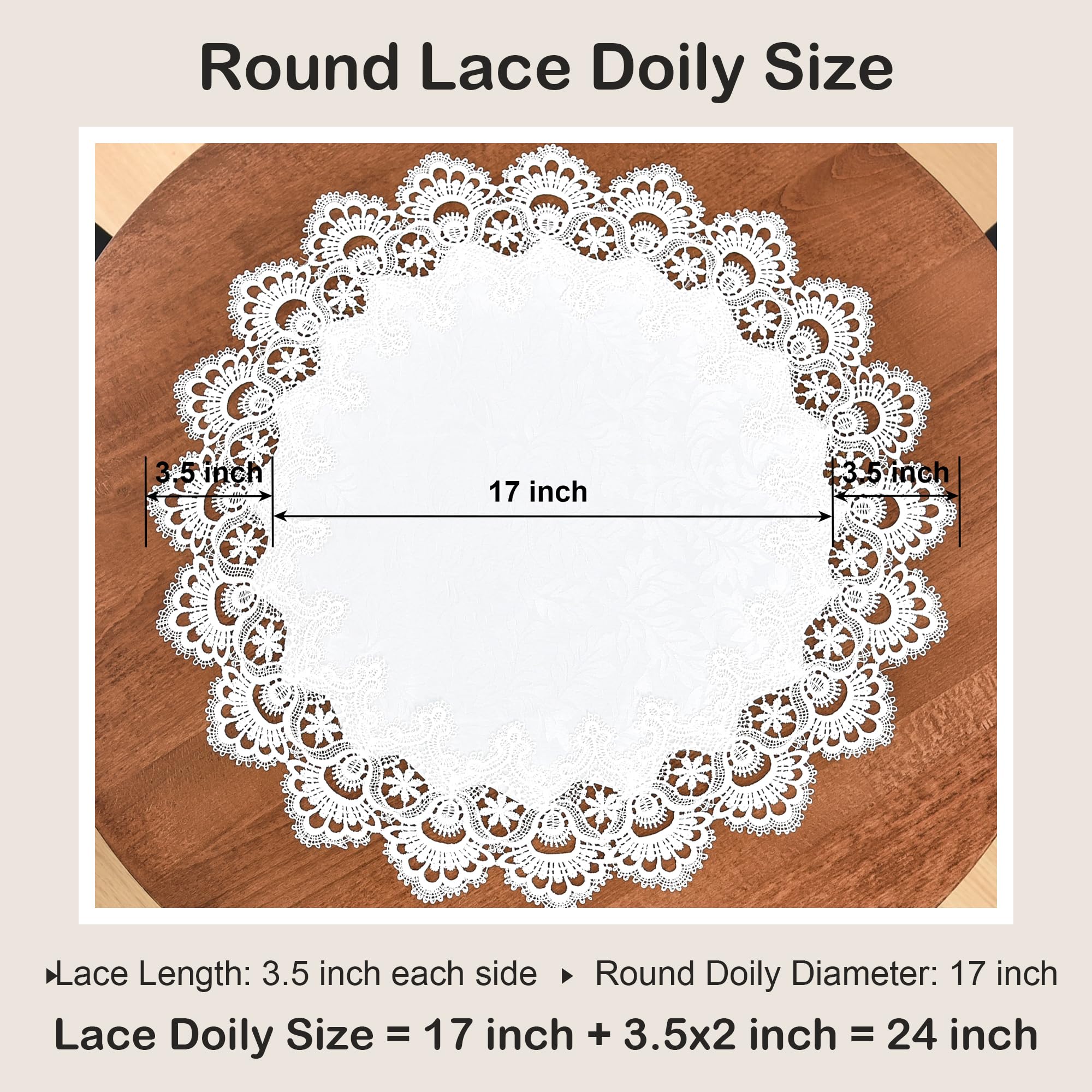 Napperon Carré En Lin Brodé Main - Dentelle Renaissance - Écru 35 Cm - Les Collections De Crinolines