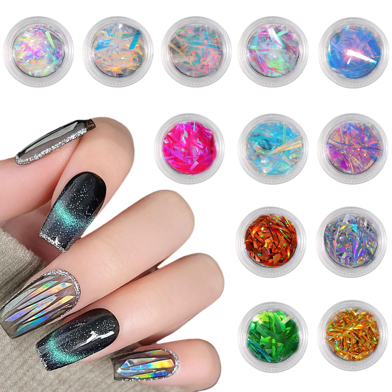 24色 極薄ネイルパーツ 蝶 ネイル用シールステッカー ホログラム グリッター 極薄 ネイルシール ステッカー 蝶 バタフライ nail【1954】01の