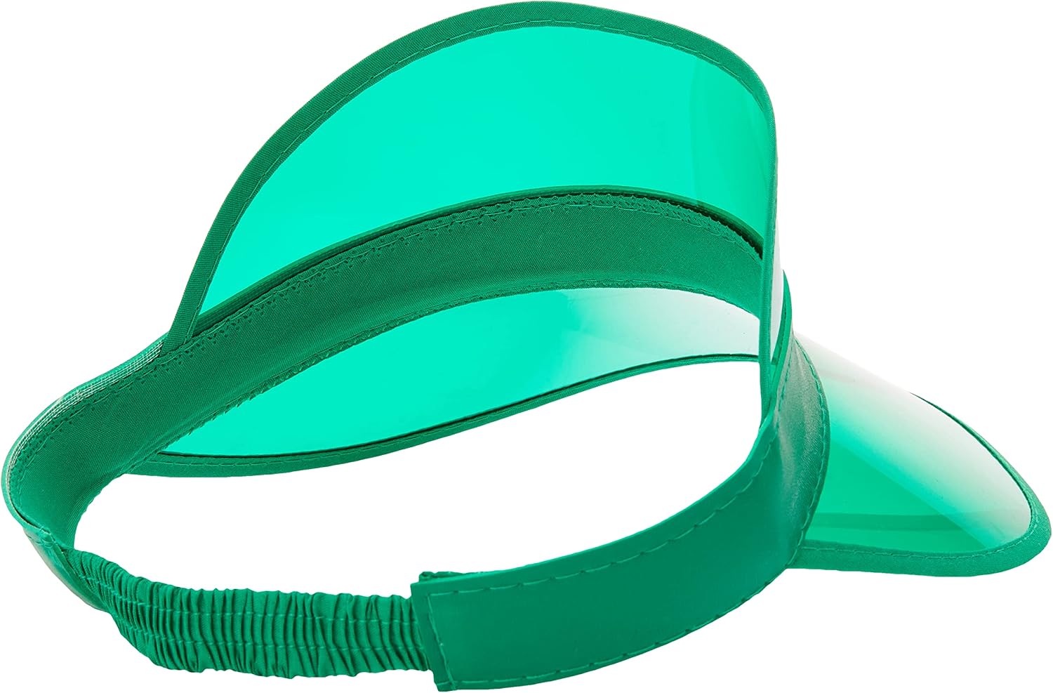 The Ultimate Green Plastic Casino Visor - 6.75" x 7.5" (1 Pc.) - Casino Fashion Statement - Eye-Catching Plastic Design - Ideal for Poker Nights & Gaming Events