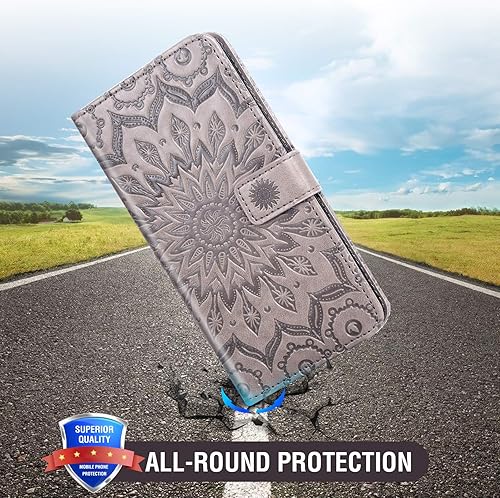 Miniatura 7 de Asuwish Funda de teléfono para Samsung Galaxy S10 con protector de pantalla de vidrio templado, funda magnética de cuero, soporte para tarjetas,