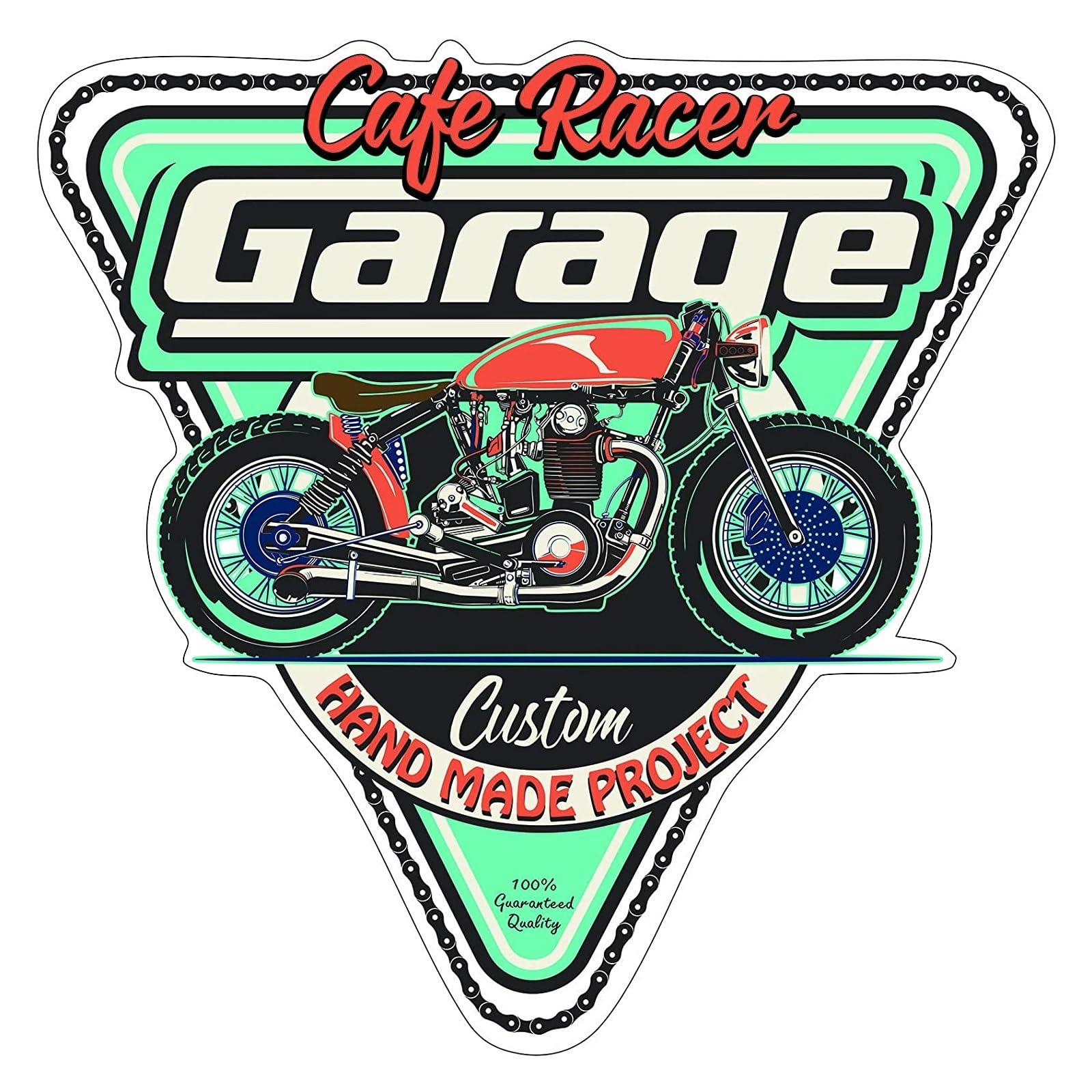 Pack Autocollants Vintage Pour Moto/casque - Décalcomanies Rétro Résistantes Aux UV - PVC Haute Adhésion - Plusieurs Motifs - 9
