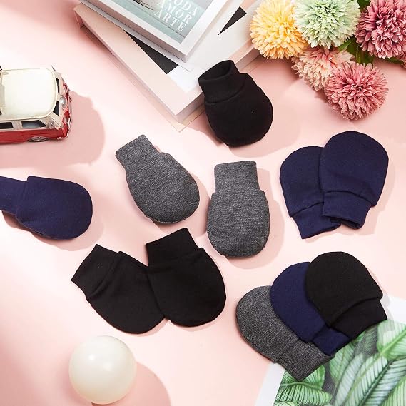 Geyoga 6 Pairs Baby Mittens Newborn No Scratch Gloves Infant