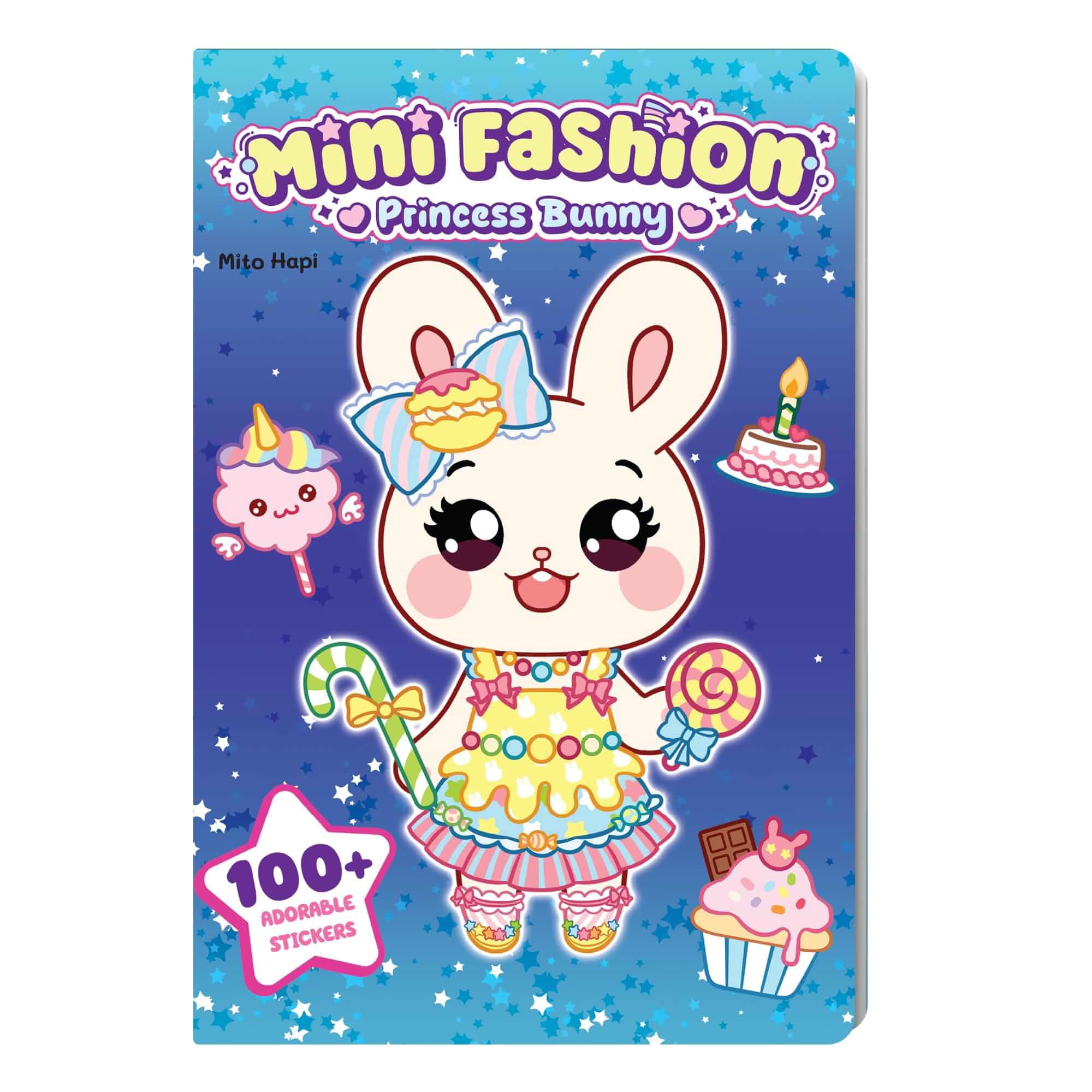 Mini Fashion: Princess Bunny - Sticker Activity Book for Girls Ages 3-10, 100+ Cute Stickers for Dress-Up Fun, Creative Sticker Play for Kids, Travel Activity Book, Gifts for Girls Cartoon, Princess