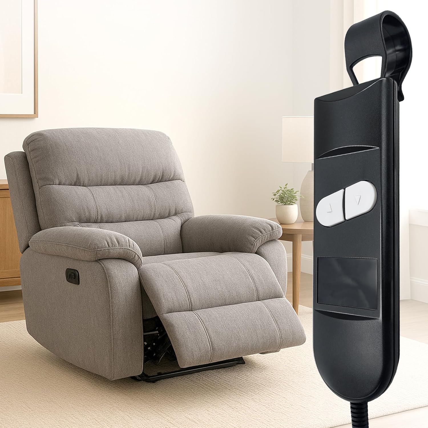 2 Set 2 Button 5 Pin Remote Hand Control Replacement for Power Recliner Lift Chairs Electric Sofa