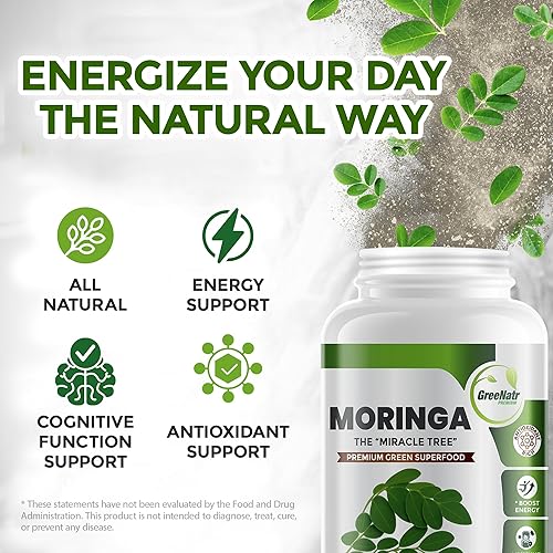 Miniatura 3 de Extracto de hojas oleifera Pure Moringa en cápsulas, 1