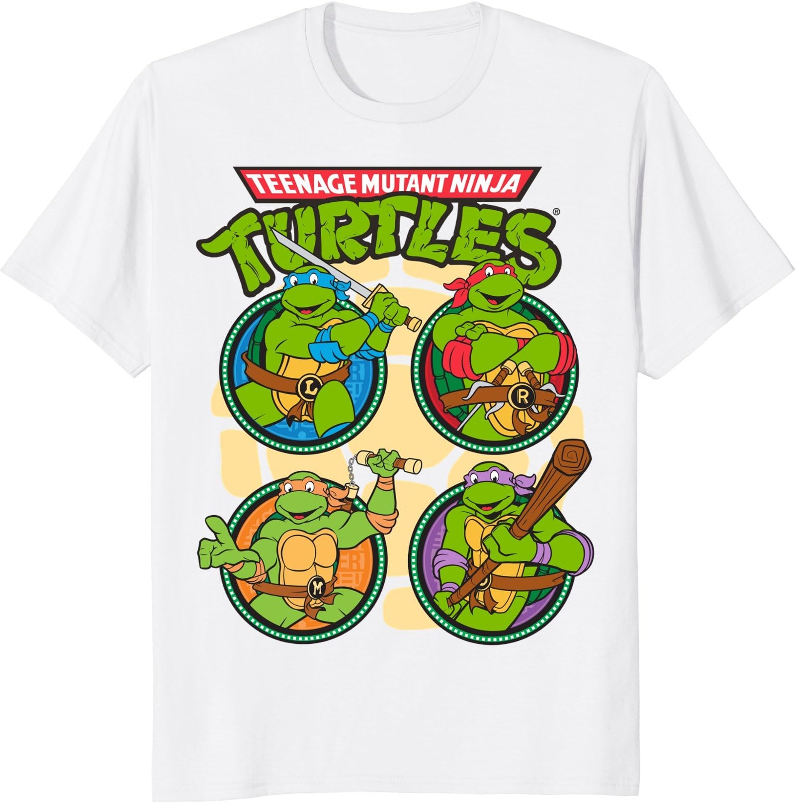 NickelodeonTeenage Mutant Ninja Turtles Circular Design T-Shirt T-Shirt