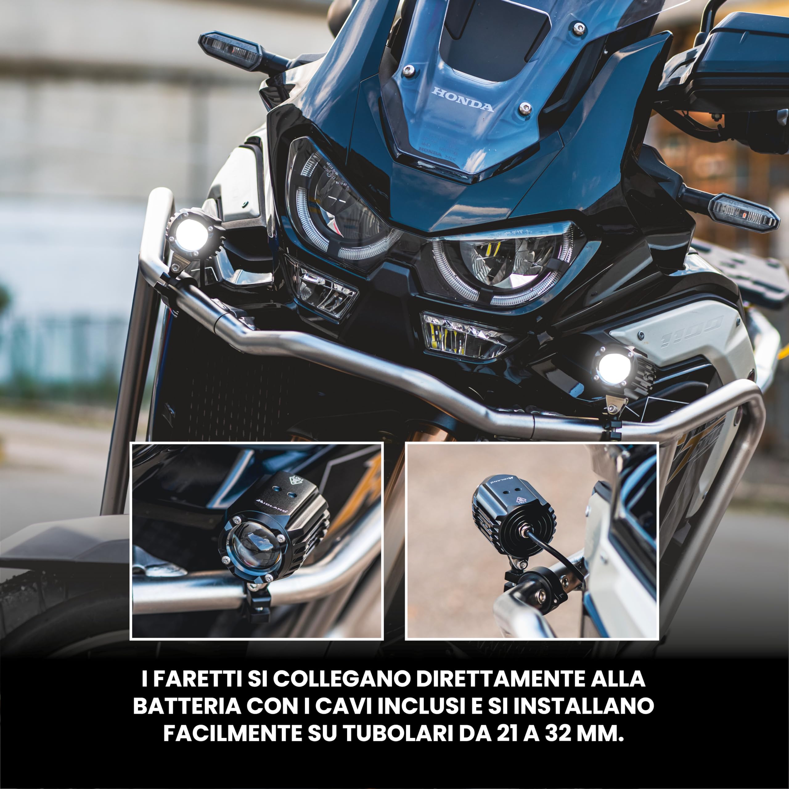 Midland Mlh LED Auxiliary Lights Kit One Size