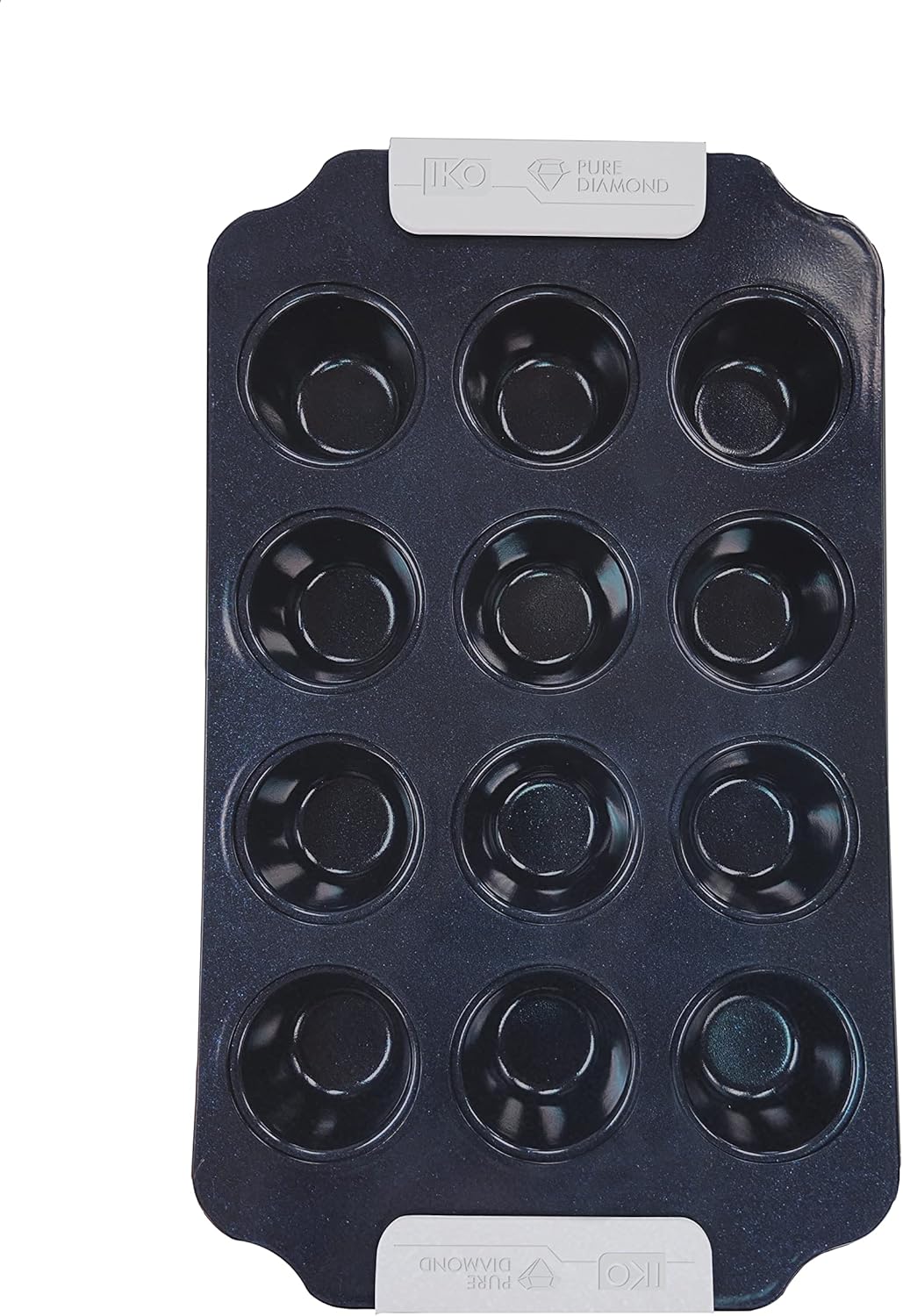 IKO Pure Diamond Ceramic Non Stick Bakeware (Blue, 12 Cup