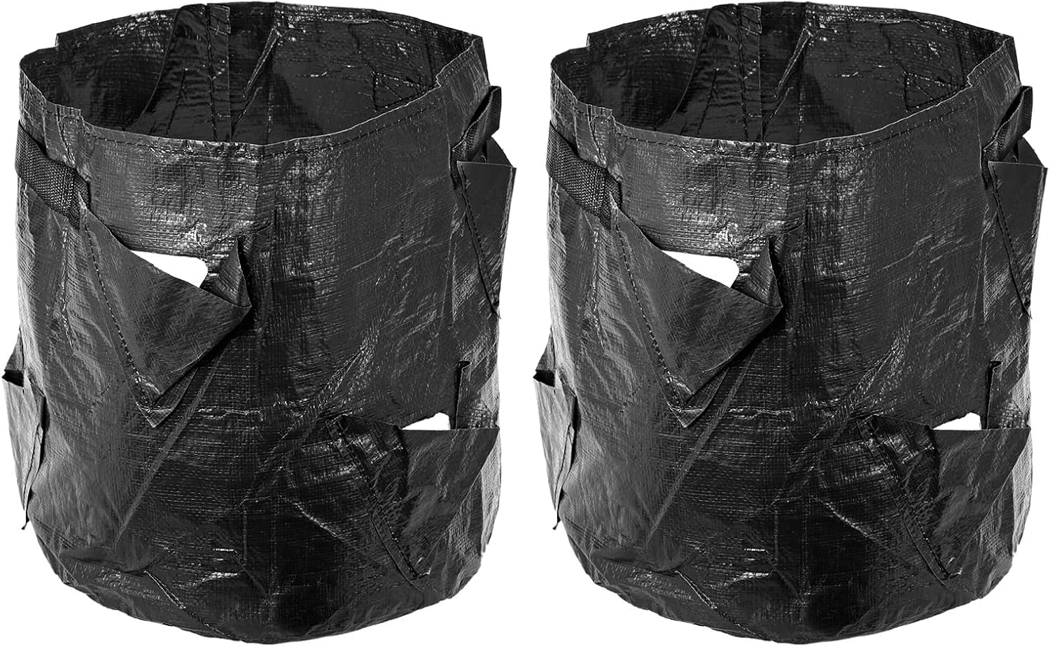 M METERXITY 2 Pack Strawberry Grow Bag with 6 Pouches PE