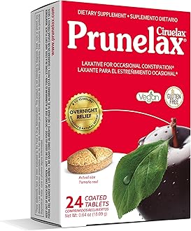 Ciruelax Natural Laxative Regular for Occasional Constipation, 24 Tablets