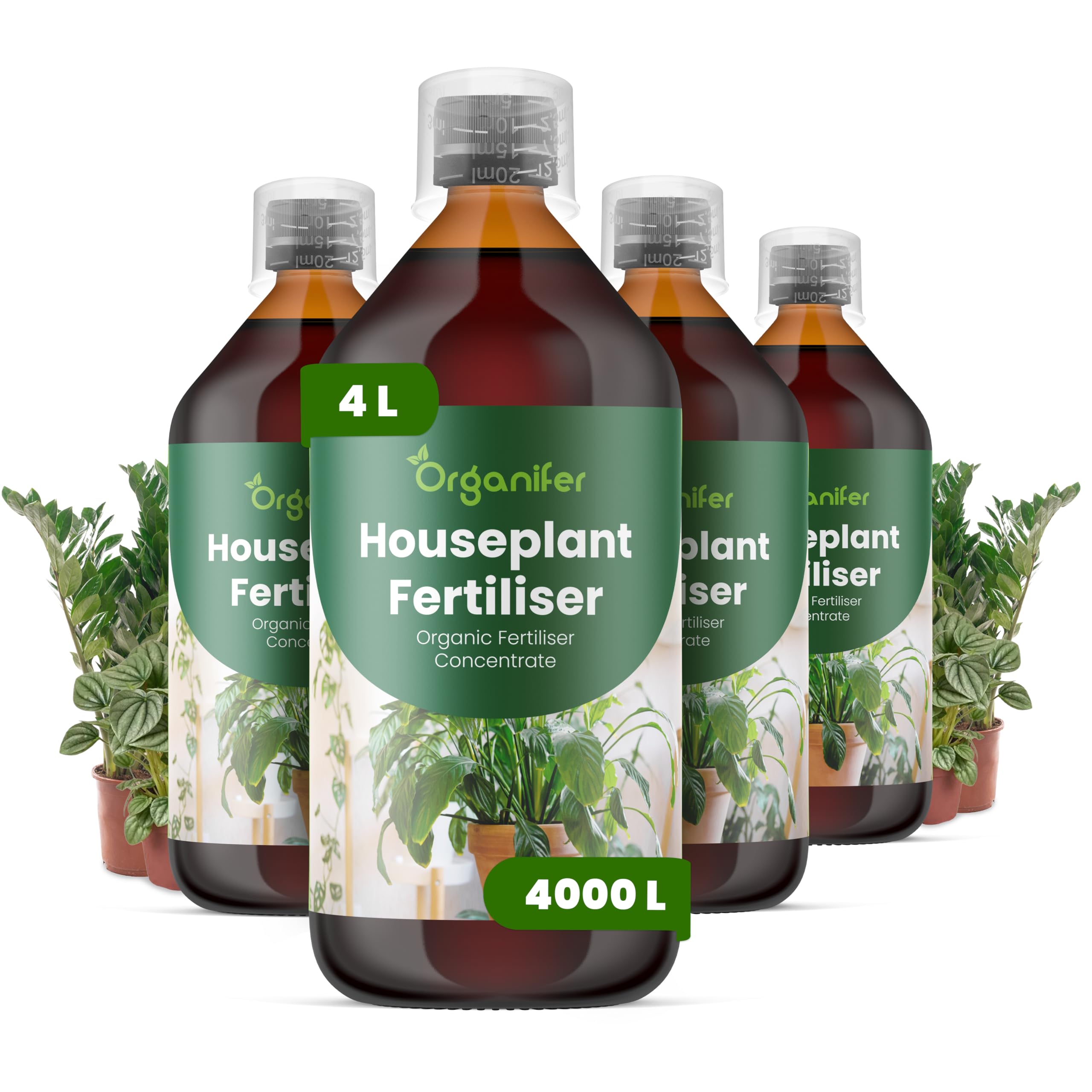 Engrais Liquide Pour Plante D’intérieur - 4x1L - NPK 2-1-8