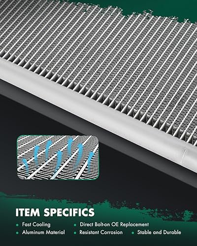 Vista 125 de SCITOO Aire acondicionado condensador compatible con Chevrolet, para modelos GMC - Silverado 2500 HD 2015-2019 - Sierra 2500 HD 2015-2019 - 6.0L