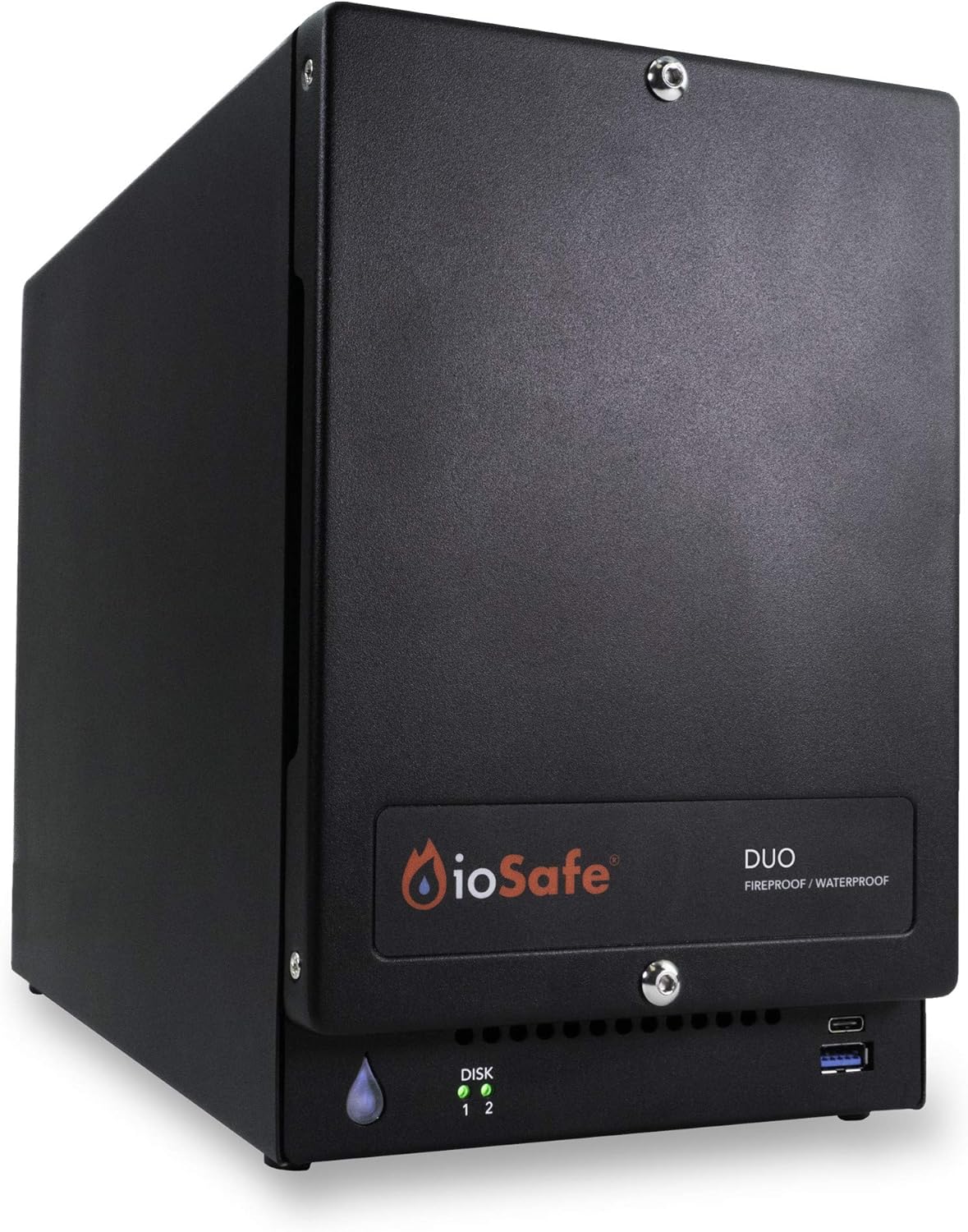ioSafe Duo RAID 1 USB 3.2 Fireproof/Waterproof Desktop Hard Drive (16TB (2x8TB))