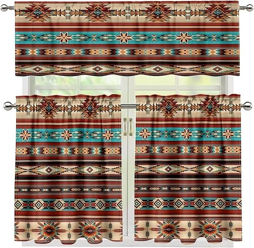 Miniatura 1 de ZFRXIGN Juego de cortinas de ventana de caballo arcoíris para cocina, dormitorio, sala de estar, baño, decoración de baño, tratamiento de ventana