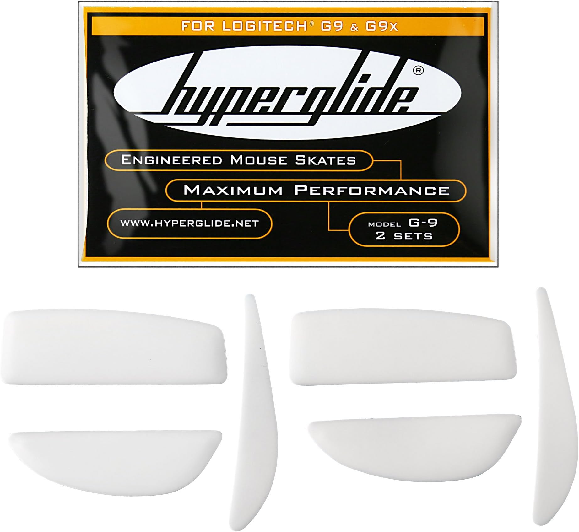 Hyperglide Mouse Skates for Logitech G9x and G9