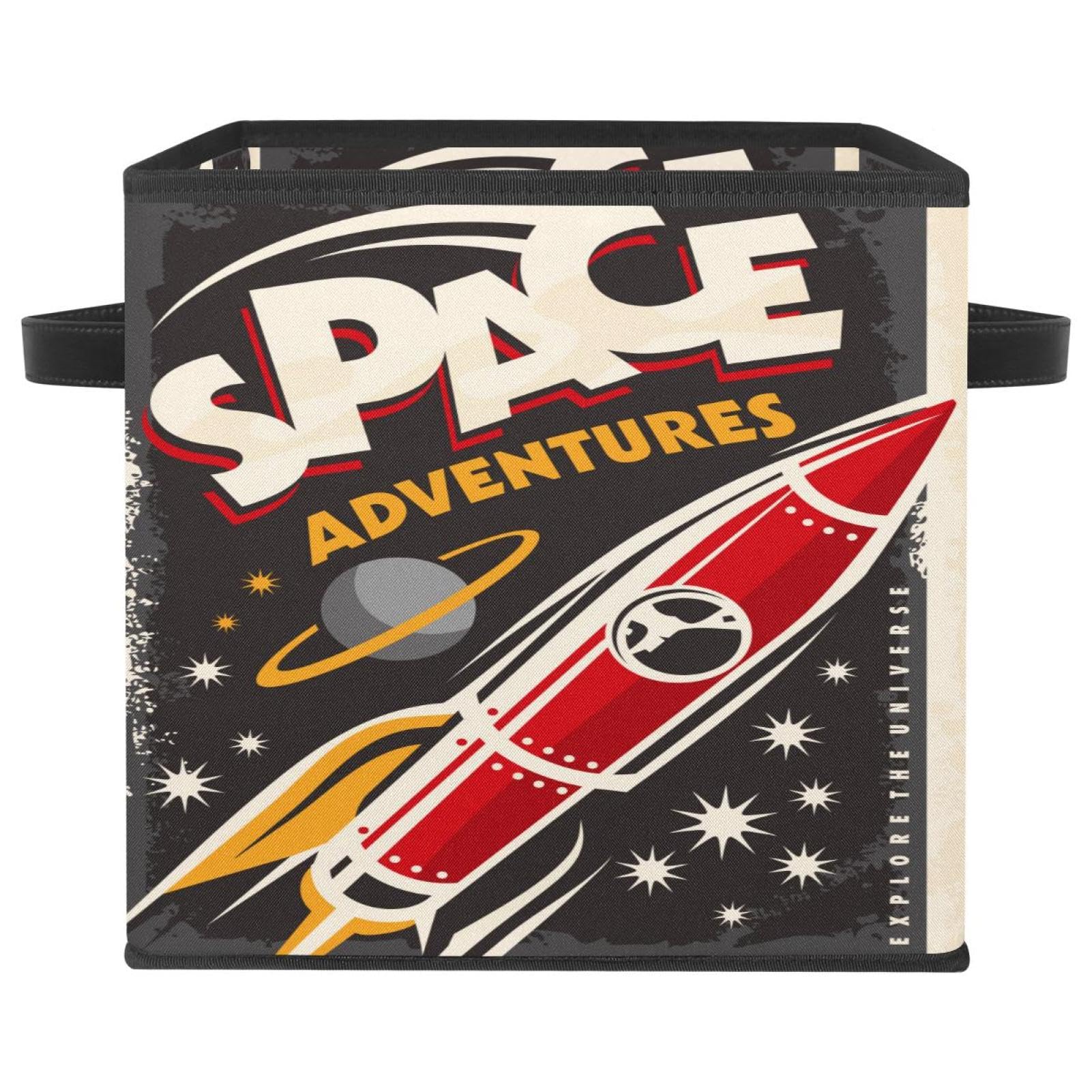 Bacs avec poignées pour jouets et vêtements de placard pliables