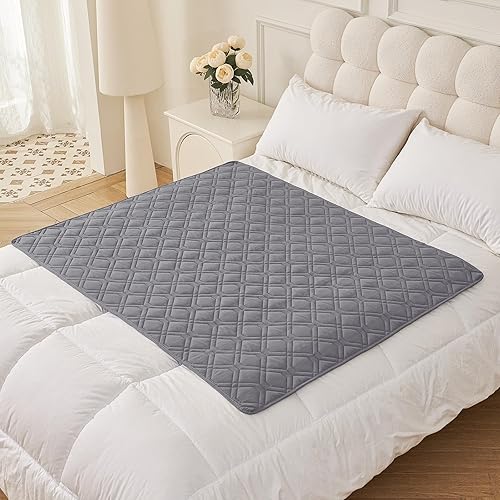 Miniatura 56 de Smiry Funda impermeable para cama de mascota, suave y lavable, para cama, sofá, reversible, perros pequeños, medianos, grandes, gatos, diseño