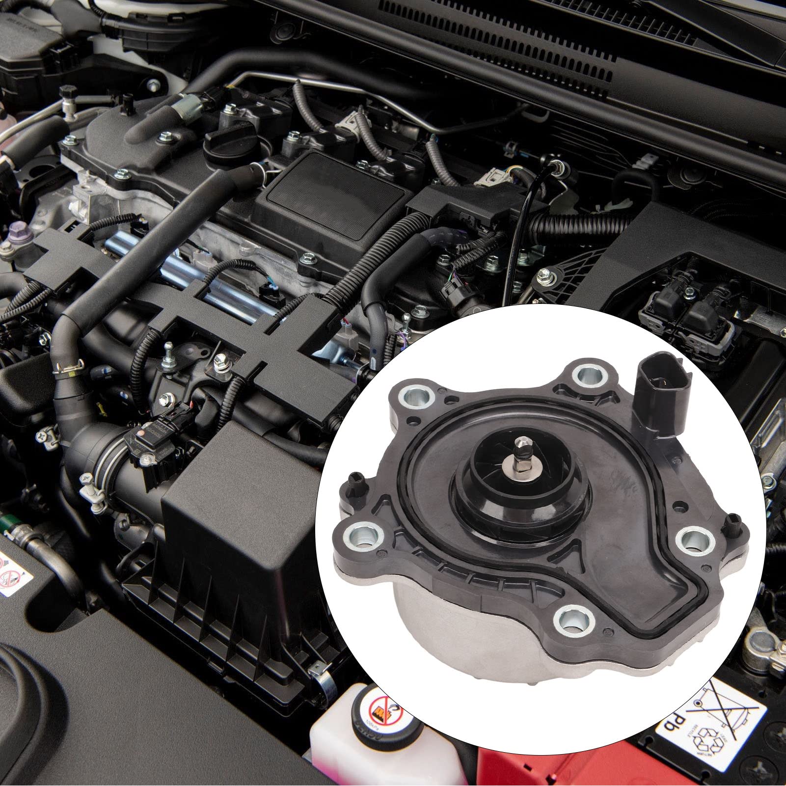 Yosoo Health Gear Elektryczna Pompa Wodna Silnika, Metalowa Pompa Płynu Chłodzącego o Dużej Mocy do 1.8L 2020-2021 i 1.8L 2016-2021 Wydajne Chłodzenie
